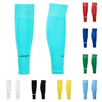 LION SPORTSWEAR Kids/Youth Football Sock Sleeves To Accompany Grip Socks - Fits Over Calf/Shin Pads - Variety Of Colors To Match Your Team Kit