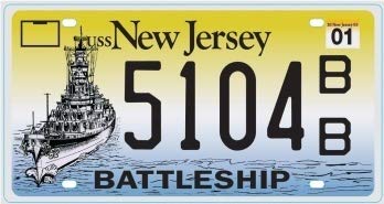 OPO 10 - Set di 2 targhe in Metallo per Auto USA