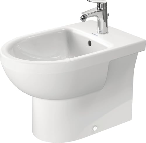Duravit No.1 Standbidet, mit Überlauf, 1 Hahnloch, 365x570mm, Back to wall, weiß, 2296100000