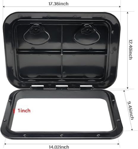 image for NovelBee Boat Deck Access Hatch,12-3/8