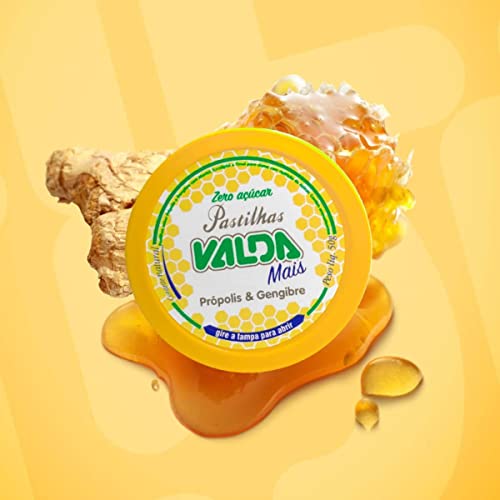 Pastilha Valda Mais Própolis e Gengibre 50g