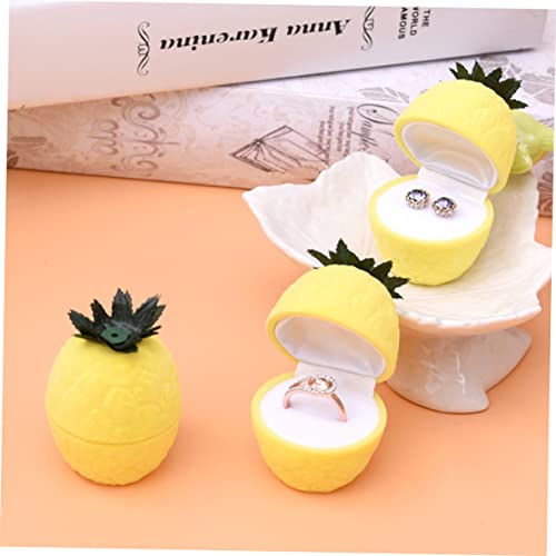 Écrin à bijoux ananas aux finitions soignées pour bagues - 2