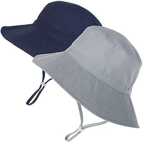 MaxNova Baby Sun Hat Toddler Summer UPF 50+ Baby Girl Bucket Hat Wide Brim Beach Hats for Baby Boys 6-12,12-24Months Cover