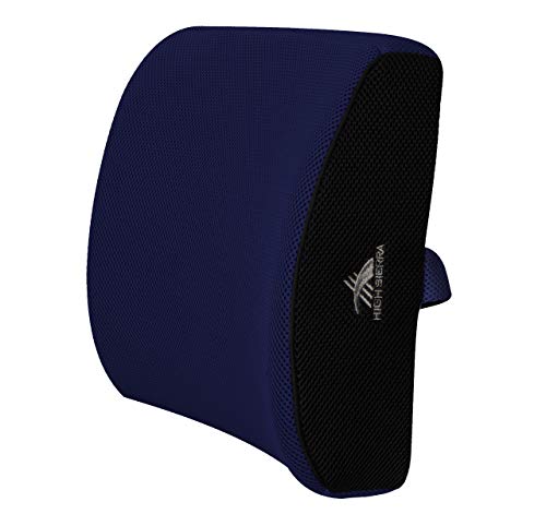 High Sierra HS1416 - Ergonomic Back Support Pillow - 100% Pure Memory Foam