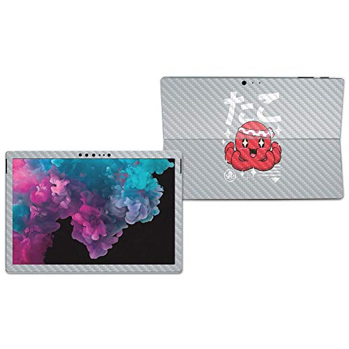 Image of MightySkins Carbon Fiber Skin for Microsoft Surface Pro 6 - Octopus Kawaii | Protective, Durable Textured Carbon Fiber Finish | Easy to Apply, Remove, and Change Styles | Made in The USA