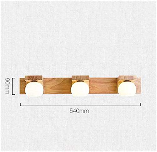 Lámpara de pared retro de madera con diseño de estilo americano 3
