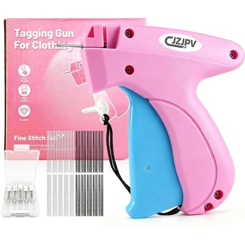 Image of Stitch Gun for Clothes, Stitchy Quick Clothing Fixer, Micro Tagging Gun for Clothing, Mini Sticky Sewing Gun, Stitch Fix Gun, Includes 6 Needles, 1000 Black & 1000 White Fasteners