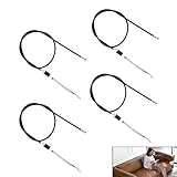  4 Piezas de sofá reclinable de 95 cm y Cable para sillón de Ocio, Varilla de liberación de Metal de Repuesto Universal, Cable de tracción General General Especial para sofá