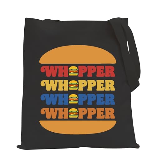 POFULL Hamburger Gift Fast Food Gift Burger Lover Shoulder Bag Cheeseburger Lover Gifts (WHOPPER)