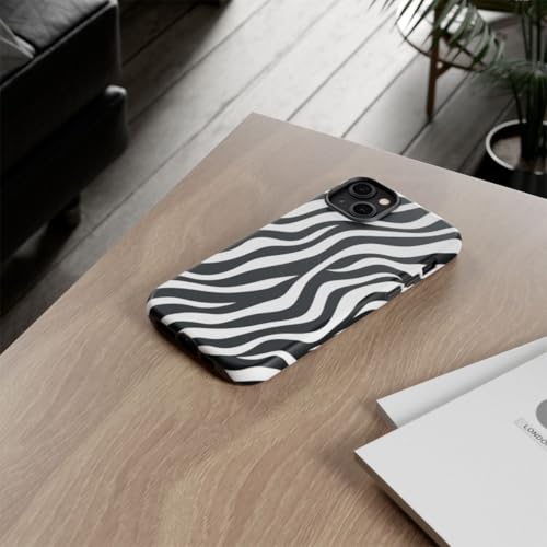 Coque rigide mate iPhone 14 Plus zébré évite traces doigts et rayures