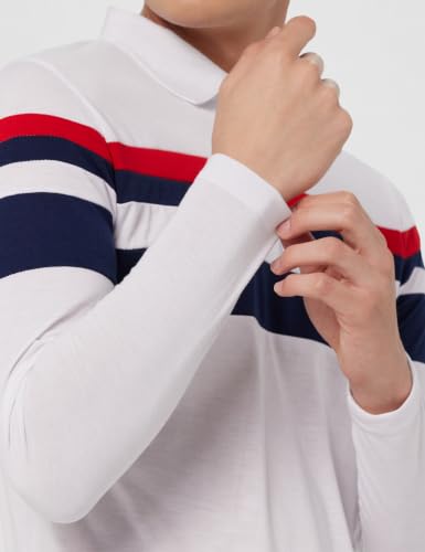 Image of Noble Monk Men's Polycotton Regular Fit Full Sleeves Polo T-Shirt
