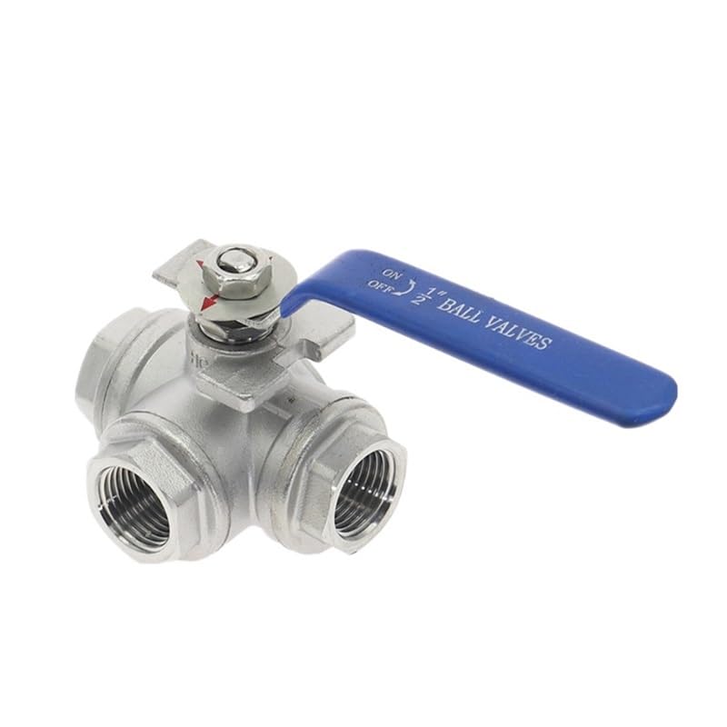 Trójdrożny zawór kulowy ze stali nierdzewnej 304, typ L, T, gwint żeński 1/4", 3/8", 1/2", 3/4", 1", DN8, DN10, DN15, DN20, DN25(L typ, DN20)