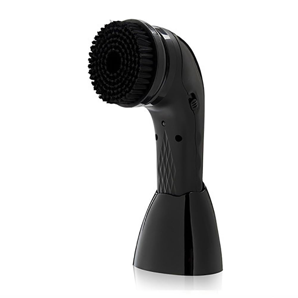 Kit De Esmalor De Zapatos Eléctrico, Cepillo De Esmalor Automático De Zapatos con 6 Cabezales De Reemplazo, Herramienta De Limpieza De Zapatos Multifuncional para Zapatos/Botas De Cuero,Negro