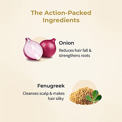 Vedix Hair Pack for Hair Growth with Onion + Methi Powder, Customized Ayurvedic Root