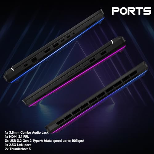 ROG Strix Scar Intel Ultra 9 275HX NVIDIA GeForce RTX 5090 Pro Gaming Laptop, 16" ROG Nebula HDR 2.5K 240Hz/3ms, 64GB DDR5 RAM, 2TB SSD, Wi-Fi 7, Window 11 Pro, Bundle con raffreddamento PCO - Notebook - Immagine 5