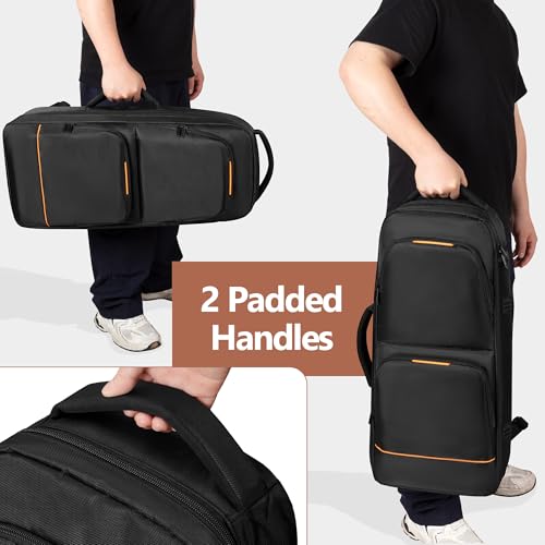 Rexmica Padded Alto Sax Backpack, Alto Sax Case Bag with Hidden Padded Shoulder Straps, Alto Saxophone Bag with Pockets for Mouthpiece, Sheet Music, Alto Saxophone Case Sax Gig Backpack - Thumbnail 7