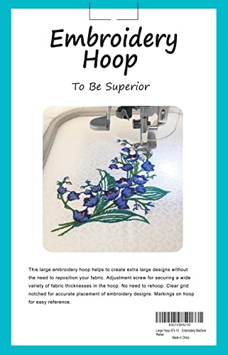 Himapro 6.75" X 4" Embroidery Hoop Compatible With Brother He1, He120, He240, Lb6770, Lb6800, Pe400D, Pe500, Pe525, Se270D, Se350, Se400, Se425, Se600, Se625, Simplicity Sb7050E, Simplicity Sb7500 #TOP3