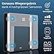 ADE Digitale Körperfettwaage Ines bis 200 kg | Personenwaage mit Körperfettanalyse, BMI, Muskelmasse, Körperwasser, Gewicht, BMR | Körperwaage mit Benutzererkennung | schwarz