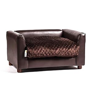   Keet-Fluffy-Deluxe-Pet-Bed-Sofa-Chocolate-Small