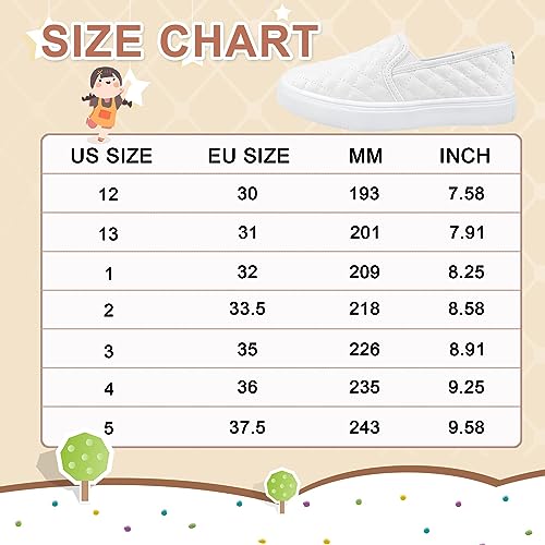 FUPPIA Girls Loafers Slip On Shoes Little/Big Kid Comfort Low Top Fashion Tennis/Walking Casual Sneakers for Kids Girls - Image 7