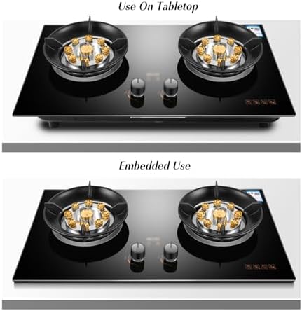 2-Burner Gas Cooktop for Natural Gas & Propane, Commercial Range Ideal for Food Service, Stock Pots, Heavy-Duty Cooking Equipment