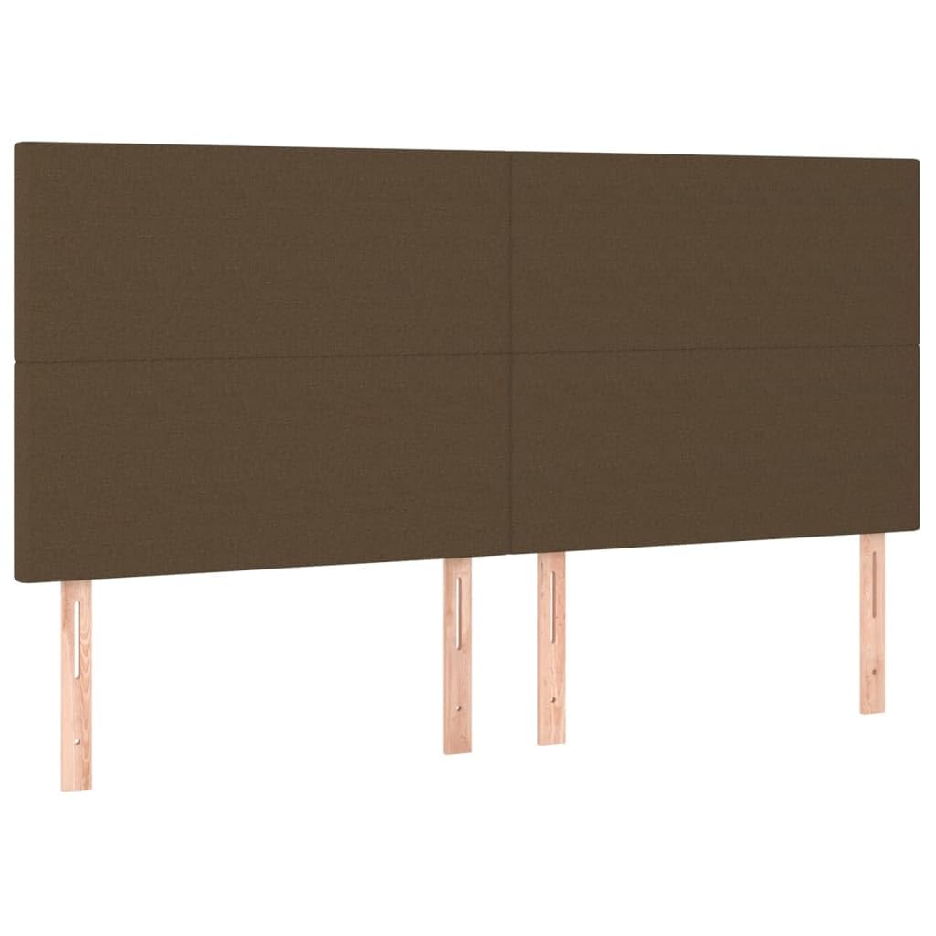Rama łóżka, łóżko rodzinne, łóżko podwójne, do sypialni, bez materaca, ciemnobrązowa, 180 x 200 cm, materiał