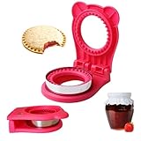 Gradient Mode Sandwich Cutter and Sealer Uncrustables Maker Crustless Bread Cutter Sandwich Decruster For Kids Back to School Bento Box Accessories (Pink)