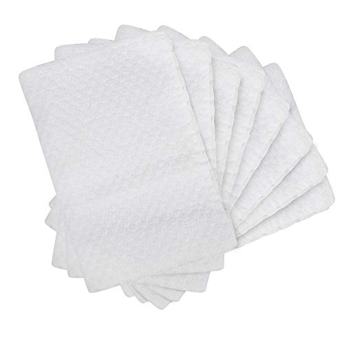 Dg Collections Kitchen Dish Towels, 100% Natural Cotton, Set Of 8 (15X25 Inches), Multi-Purpose Kitchen Terry Towels, Very Soft, Highly Absorbent, Lint Free, White Tea Towels For Kitchen Decor #TOP4