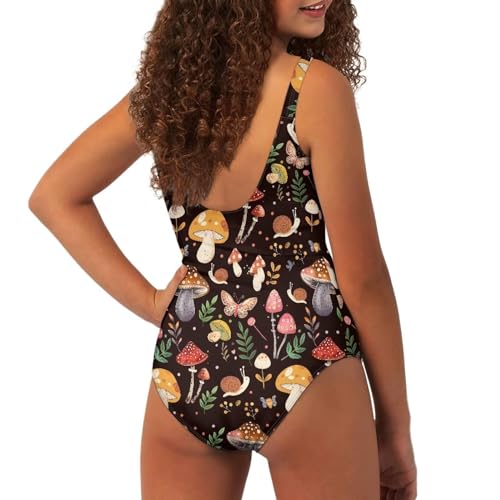 Image of YEXIATODO Kids One Piece Swimsuit for Teen Girls Womens Bathing Suit High Waist Bikini Set Girls Swimsuit for 7-18 Years Old