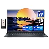 Dell Inspiron 15 3530 15.6' FHD Touchscreen Laptop, Intel i7-1355U, 64GB RAM, 2.16TB Storage(2TB SSD+160GB Docking Station Set), Intel Iris Xe Graphics, Full Size Keyboard, Webcam, Win 11, Black