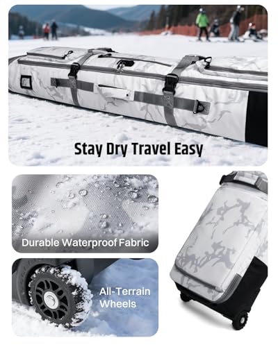 AUROTIER Padded Snowboard Bag with Wheels