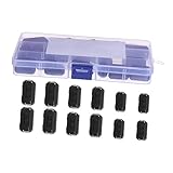 Toddmomy 22 Stück Teiliges Abnehmbarer Ferritkern Filter zur Magnetischen Abschirmung Rauschunterdrücker für Stromführende Kabel Einsetzbar für Daten Stromkabel Verbesserte Signalqualität