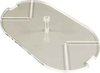 LITKO Notched Pill Flight Stand | Compatible with Star Wars: Legion | 100x175mm | A-A5 Vehicle | HD Flight Stand | (6mm Thick Clear Acrylic)