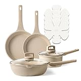 CAROTE 10Pcs Pots and Pans Set Nonstick, Induction...