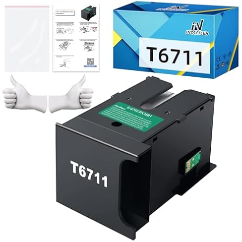 IN INTACTECH T6711 T671100 Ink Maintenance Box for ET-16500 WF3520 WF3620 WF3640 WF7715 7725 WF7510 WF7610 WF7620 WF7710 WF7720 Printer Cover