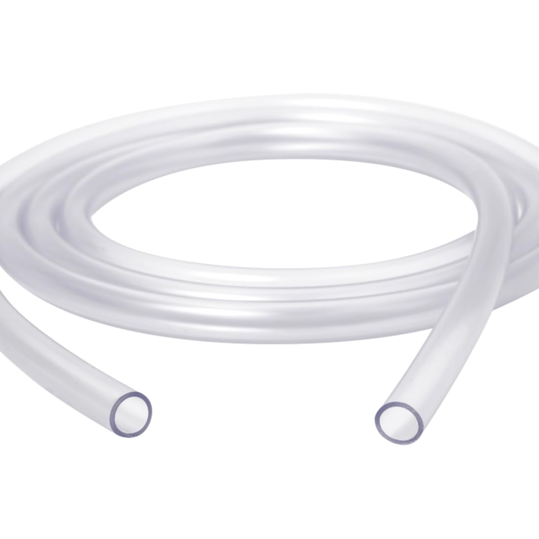 100 m / 328 ft Clear PVC Food-Grade Airline Tubing - 4 mm ID x 6 mm OD Flexible Hose for Aquarium Air Line, Fish Tank Air Pump, Pond Aeration, Hydroponics, Water & Air Transfer - Non-Toxic Pipe