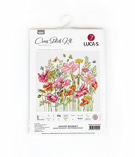 Image of Luca-S Cross Stitch Kit August Bouquet