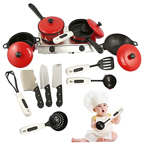 Sraeriot 13pcs/Set küche so tun Toys Kind kochtier Spiele spielküche Sets Rollenspiel Toys Kochen kochungen tensilien… – Bild 5