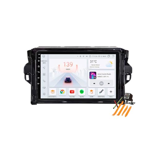 Android 13.0 Radio Stereo Sat Nav dla Fortuner Vigo 2016-2023 GPS Navi 9'' Cartablet DVD Multimedia Odtwarzacz wideo FM BT Receiver z Carplay 4G 5G WiFi DSP SWC,Y100s