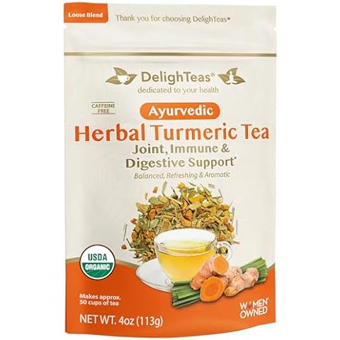 DelighTeas Organic Turmeric Ginger Tea Cover