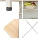 soges Kitchen Bakers Rack with 5 Hooks, Microwave Stand, Coffee Bar Station, Industrial Storage Shelf with Wire Basket, Adjustable Feet, Sturdy Metal Frame for Kitchen, Pantry, Living Room, White Oak