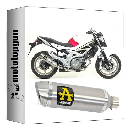 Silencieux pot echappement Arrow Thunder titanium Suzuki SVF 650 Gladius 2009 2015