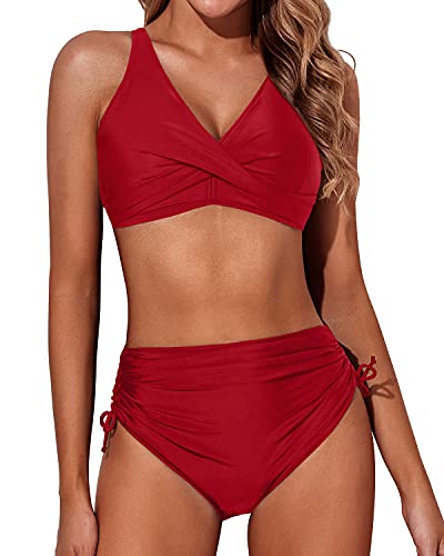 Aqua Eve Women High Waisted Bikini S