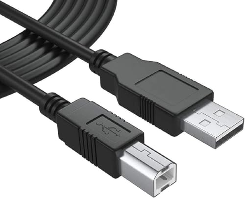 Image of Lota USB 2.0 Printer Cable 1.5 Meter, Type A Male to Type B Male Heavy Shielded Data Transfer Cord for PC, Laptop, Samsung, Scanner, Black