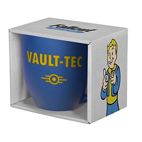 Gaya Entertainment 1028691 ceramiczny kubek Vault-Tec GE3554, niebieski/żółty, standardowy