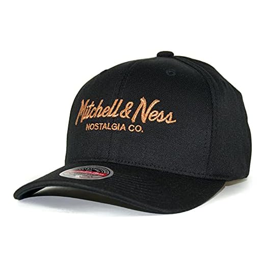 Mitchell & Ness Snapback Classic Red metalliskt stiftskript, svart/koppar