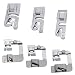 Hemming Foot Kit 6Pcs Hemmer Foot Sewing Machine Presser Foot Hemmer for Brother Singer Janome Low Shank Sewing Machine Use Rolled Hem Presser Foot