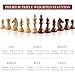 BIVOMON Wooden Chess Pieces Only-Heavy Weighted Tournament Chessmen with 2 Extra Queens-King Height 3.8 inch-Replacement of Missing Pieces-Exquisite Packaging