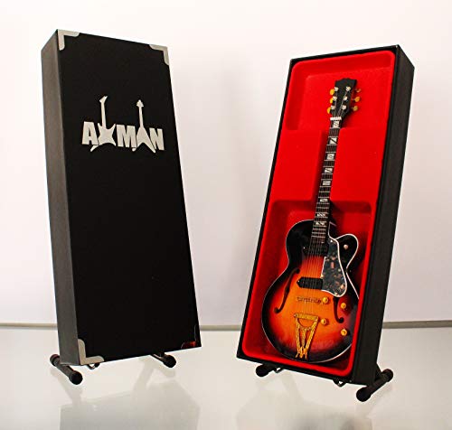 Axman Elvis Presley - Réplica de guitarra en miniatura con caja de exhibición y soporte