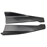 CAOZIXMB Difusores Parachoques Trasero para Subaru Ascent 2018-2024, Trasero Difusor Alerón Faldón Lateral Trasero Accesorios Coche,Carbon Fiber Black